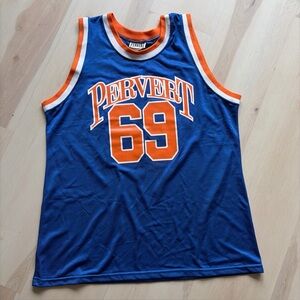 rare PERVERT x STREETWEAR Knicks jersey vintage rave mens XL Busweiler